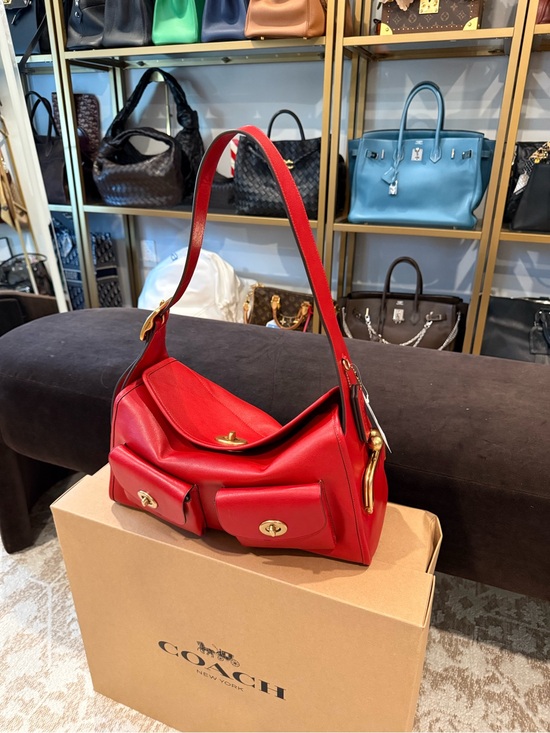 Coach Handbags - Coach Haversack in Scarlett